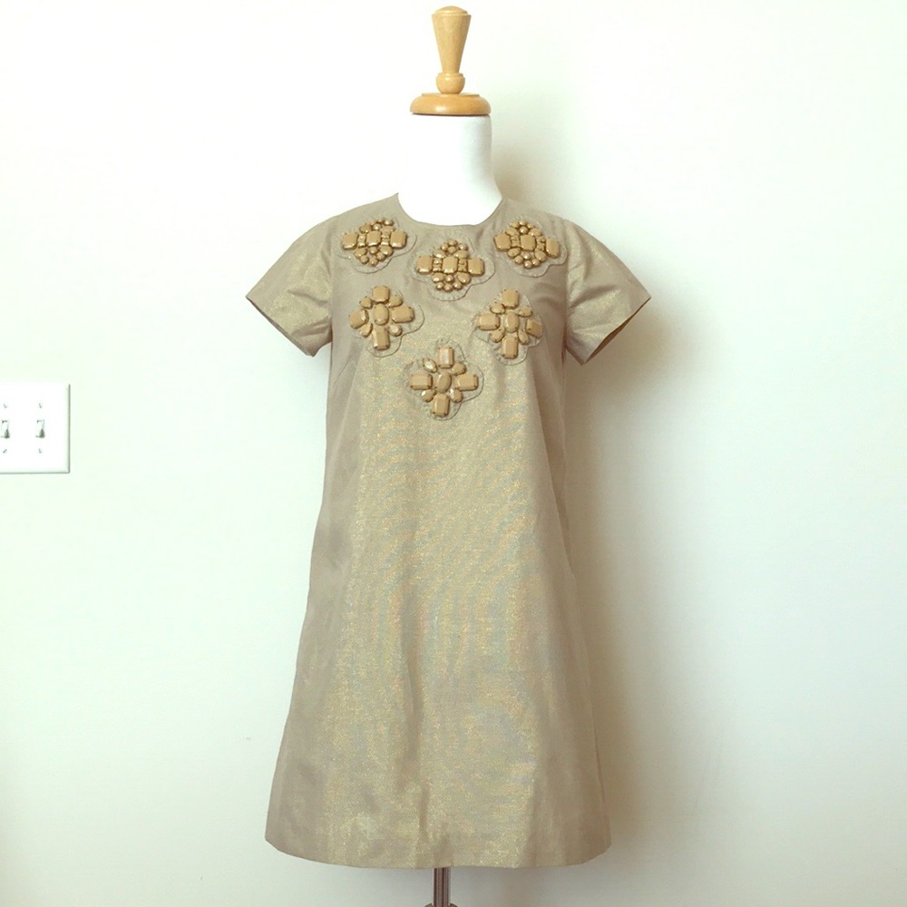 Karta Gold Embellished Dress